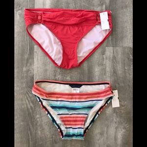 NEW BIKINI BOTTOMS RED SZ XS S NWT